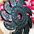 Rowel Chakra Wheel Blade Leklai Protect Somporn Kotpi Rainbow Thai Amulet #17513