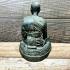Vintage Bronze Statue Monk Meditation Lp Sod WatPakNam Be2509 Thai Amulet #17515