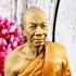 Vintage Resin Statue Monk Meditation Lp Sod WatPakNam Be2527 Thai Amulet #17516