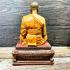 Vintage Resin Statue Monk Meditation Lp Sod WatPakNam Be2527 Thai Amulet #17516