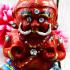 Wealth Clay Guman Statue Diamond Eye Lp Yam Nayak Be2549 Red Thai Amulet #17517