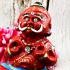 Wealth Clay Guman Statue Diamond Eye Lp Yam Nayak Be2549 Red Thai Amulet #17517
