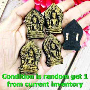 Khunpaen YodKhunPon Ash Great Gambling Win Sakorn Black Takrut Thai Amulet 17519