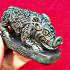 Payamoo Metal Boar Pig 3takud Change Fortune Wealth Pad Be2551 Thai Amulet 17522
