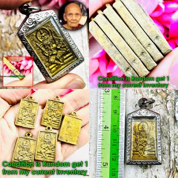 Buddha Sit Over PhaPhom 4Face Rich Fortune Doo Watsakae Be2522 Thai Amulet 17542