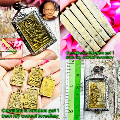 Buddha Sit Over PhaPhom 4Face Rich Fortune Doo Watsakae Be2522 Thai Amulet 17542