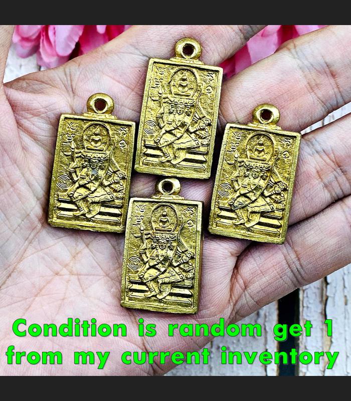 Buddha Sit Over PhaPhom 4Face Rich Fortune Doo Watsakae Be2522 Thai Amulet 17542