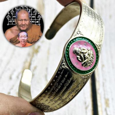 Bracelet Rich Buddha Sankajai Close Eye Pern Watbangpha Bangle Thai Amulet 17552
