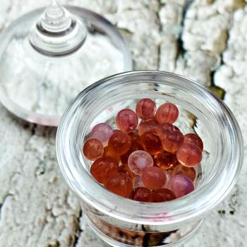 Sarira Phathat Monk Relic Holy Sacred Stupa Old Rose Pink Love Thai Amulet 17558