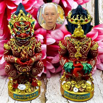Gambling Win Rich Kamfan Be2566 Statue Red SihuHata 4era 5eye Thai Amulet #17559
