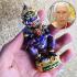 Sihu Hata 4era 5eye Gambling Win Kamfan Be2566 Statue Purple Thai Amulet #17561