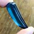 Leklai Naga Eye Claw Fang Healing Stone Crystal Somporn Blue Thai Amulet #17563