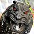 Large Bronze Statue Black Tiger Ball Lp Pern Watbangpha Be2553 Thai Amulet 17566