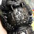 Large Bronze Statue Black Tiger Ball Lp Pern Watbangpha Be2553 Thai Amulet 17566