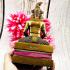 Lersri Hermit Statue Ngung Lucky Wealth Nikom Kom Triwet Gold Thai Amulet #17567