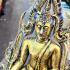 Large 30cm Buddha Chinnaraj Statue Lucky Rich Fortune Old Gold Thai Amulet 17570