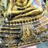 Large 30cm Buddha Chinnaraj Statue Lucky Rich Fortune Old Gold Thai Amulet 17570