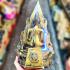 Large 30cm Buddha Chinnaraj Statue Lucky Rich Fortune Old Gold Thai Amulet 17570