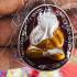 Metal Pidta Close Eye Wasp Sivali Windfall Rich Red Lp Jeed Thai Amulet 17571