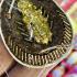 Metal Pidta Close Eye Wasp Sivali Windfall Money Green Lp Jeed Thai Amulet 17572