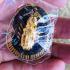 Metal Pidta Close Eye Wasp Sivali Protection Lp Jeed Silver Thai Amulet #17574