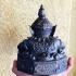 Large Bronze Statue Rahu Eat Moon Money Wealth Fortune Lp Eiam Thai Amulet 17575 HIGH 5 INCH BLACK