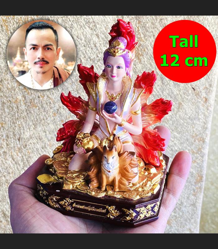 Statue Sexy Lady 9tail Fox Kumiho Kitsune Gambling Ac Ole 12cm Thai Amulet 17577