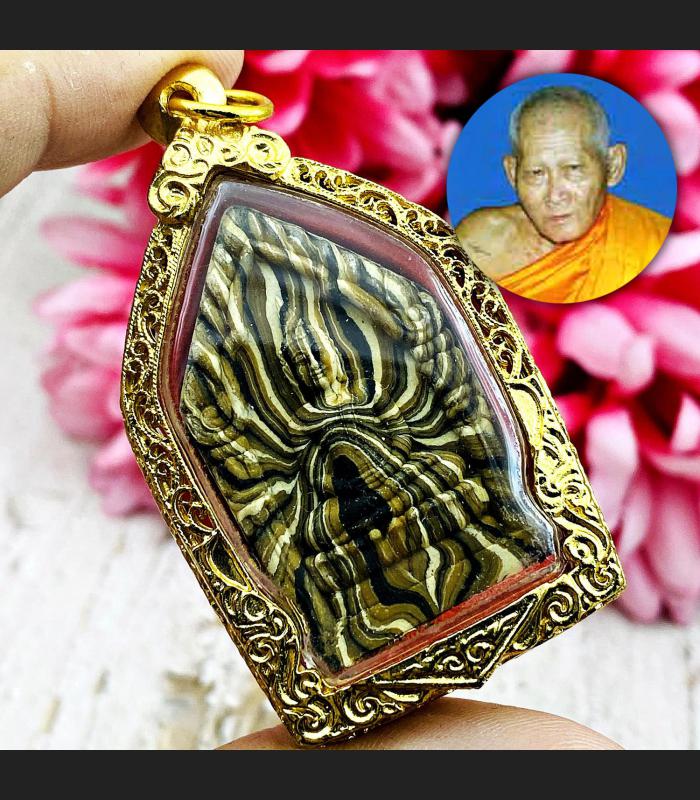Khunpaen Charming Luck Love Attraction Lp Sawai Be2541 Rainbow Thai Amulet 17579
