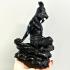 Large Bronze Statue Lersri Puseir Tiger Face Hermit Nen Be2555 Thai Amulet 17580