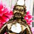 Ngung Yhanta Guygaew Statue Lersri Lucky Nikom Kom Triwet Gold Thai Amulet 17581