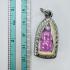 Naga Eye Leklai Crystal Stone Lucky Love Bottle Pink Somporn Thai Amulet #17589