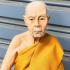 Lifelike Realistic Wax Figures Monk Statue Lp Tim Watlahanrai Thai Amulet #17590 SIZE 5 INCH