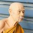 Lifelike Realistic Wax Figures Monk Statue Lp Tim Watlahanrai Thai Amulet #17590 SIZE 5 INCH