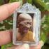 Locket Monk Photo Hair Robe Cloth Takud Wealth Kalong Be2548 Thai Amulet #17598