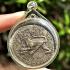 Monkey Hanuman Alpaka Medal Fortune Win Rich Lp Kalong Be2549 Thai Amulet #17600