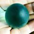 Mystical Mae Khong River Rock Gems Stone Leklai Naga Egg Blue Thai Amulet #17601