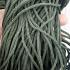 Lotx100 Pcs Necklace Chain Nylon 30cm Hook Wear Thai Amulet Green Olive #17606