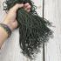 Lotx100 Pcs Necklace Chain Nylon 30cm Hook Wear Thai Amulet Green Olive #17606