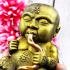 Guman Lokok Boy Baby Statue Ashes Fetus Wealth Lp Nen Be2554 Thai Amulet #17622