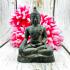 Buhhda Statue Bronze Green Skin Peaceful Fortune Home Decor Thai Amulet #17623