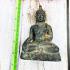 Buhhda Statue Bronze Green Skin Peaceful Fortune Home Decor Thai Amulet #17623