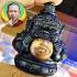 Rahu Wealth Gambling Money Magic Eat Moon Subin Bronze Statue Thai Amulet #17630