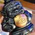 Rahu Wealth Gambling Money Magic Eat Moon Subin Bronze Statue Thai Amulet #17630