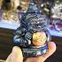 Rahu Wealth Gambling Money Magic Eat Moon Subin Bronze Statue Thai Amulet #17630