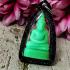 Leklai Buddha Lucky Green Glow In Dark Stone Wealth Somporn Thai Amulet #17635