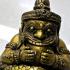 Bronze Rahu Pot Lucky Wealth Fortune Reward Magic Rich Statue Thai Amulet #17637