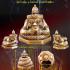 Bronze Rahu Pot Lucky Wealth Fortune Reward Magic Rich Statue Thai Amulet #17637