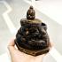 Bronze Rahu Pot Lucky Wealth Protect Reward Magic Rich Statue Thai Amulet #17638