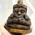 Bronze Rahu Pot Lucky Wealth Protect Reward Magic Rich Statue Thai Amulet #17638