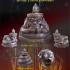 Bronze Rahu Pot Lucky Wealth Protect Reward Magic Rich Statue Thai Amulet #17638